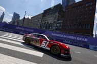 Cody Ware, driver of the #51 Arby's New Angus Cheesesteak Ford, drives during qualifying for the NASCAR Cup Series Grant Park 165 at Chicago Street Course on July 05, 2025 - Qualifying - Source: Getty